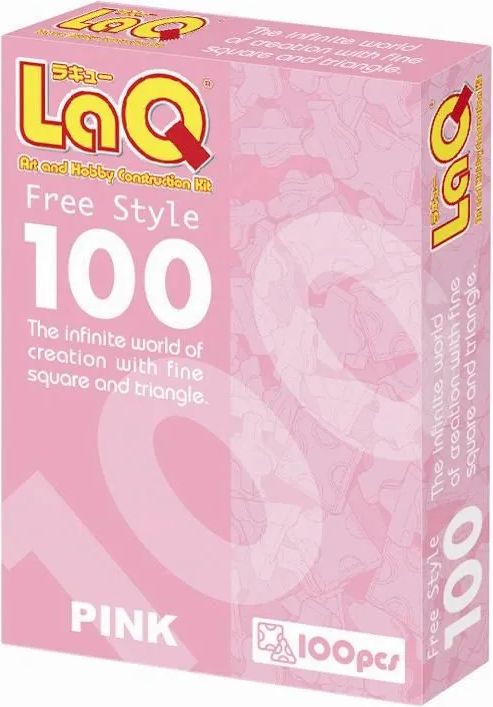 LaQ Stavebnice LaQ: Free Style 100 Růžová - obrázek 1