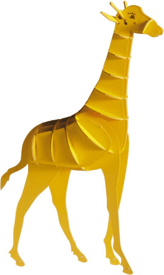 Fridolin 3D papírový model - žirafa - obrázek 1