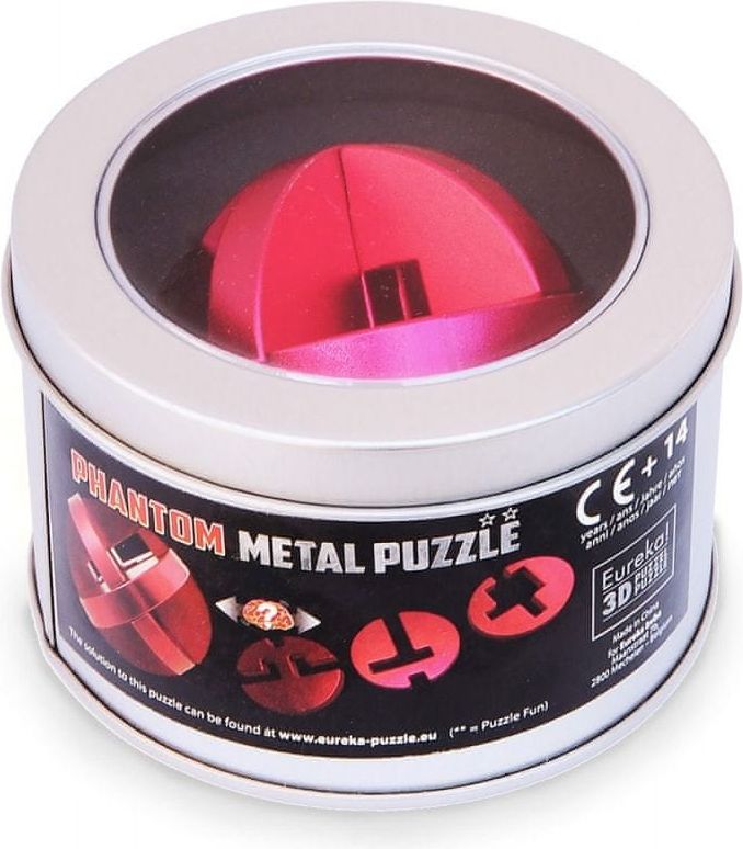 Kovový hlavolam Phantom červený Metal puzzle Phantom red - obrázek 1
