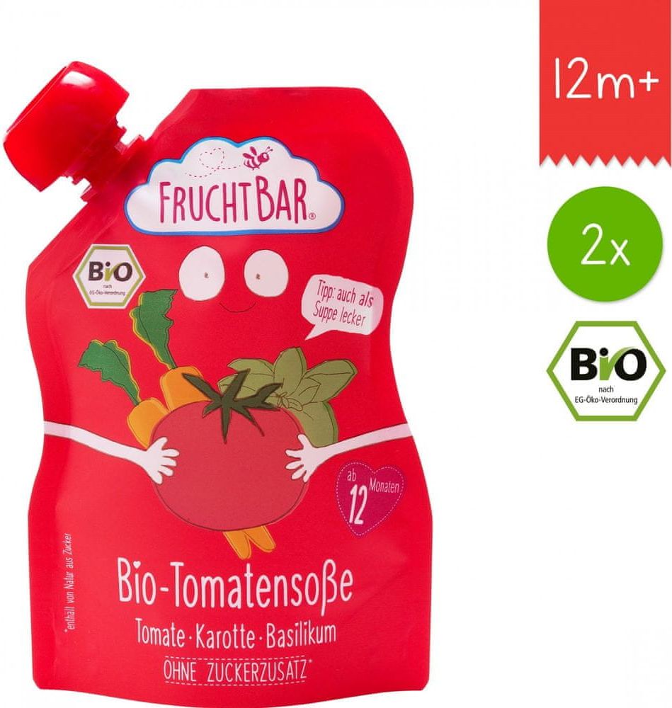 FruchtBar BIO Rajčatová omáčka 2x190g - obrázek 1