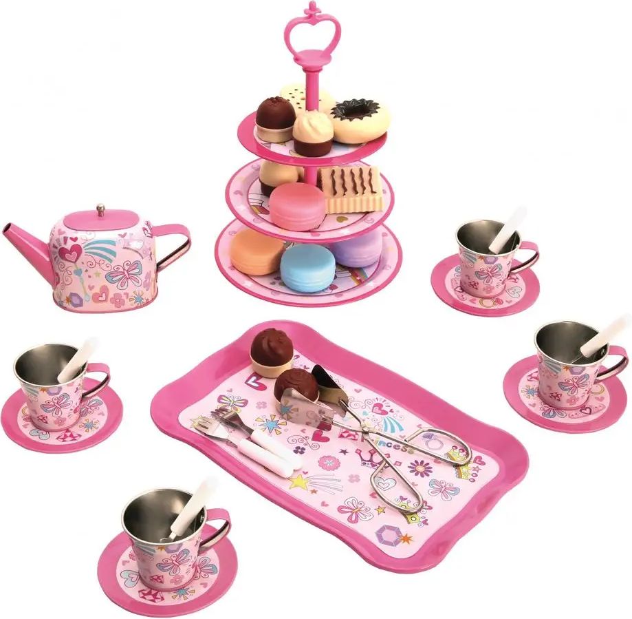 Bino Dětský čajový set a stojan s cukrovím - obrázek 1