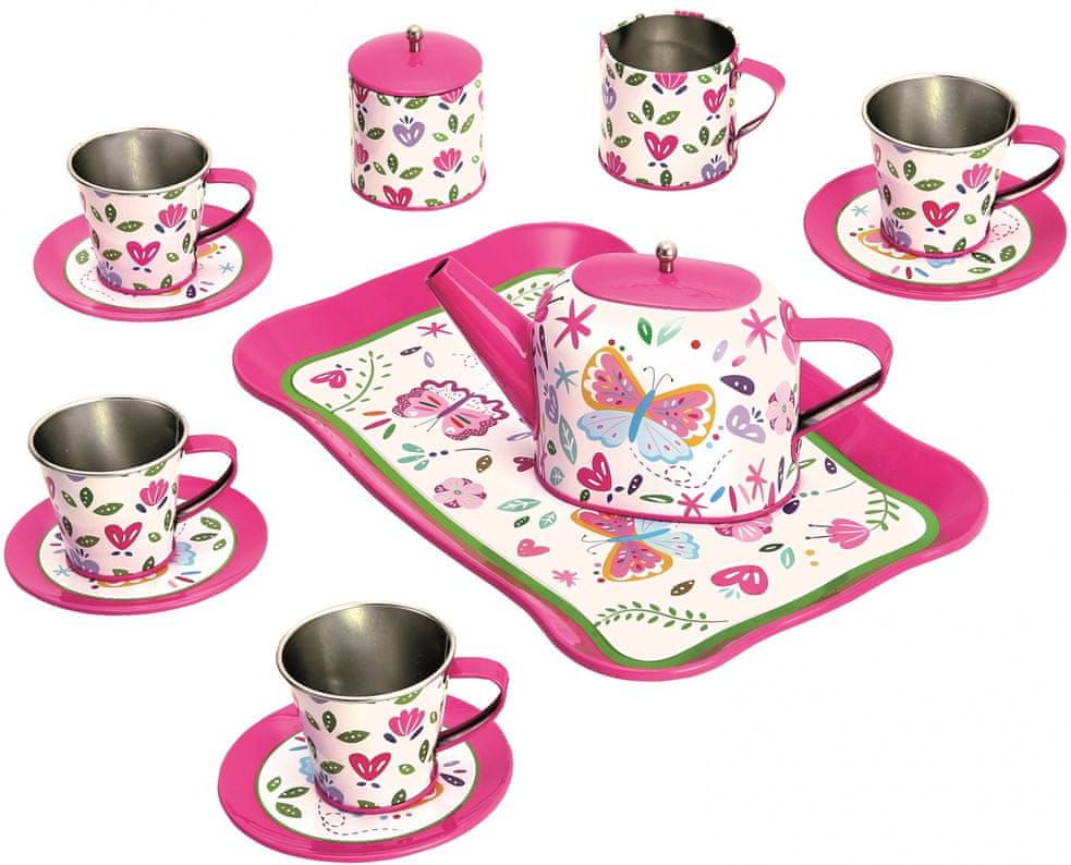 Bino Dětský čajový set, růžový - obrázek 1