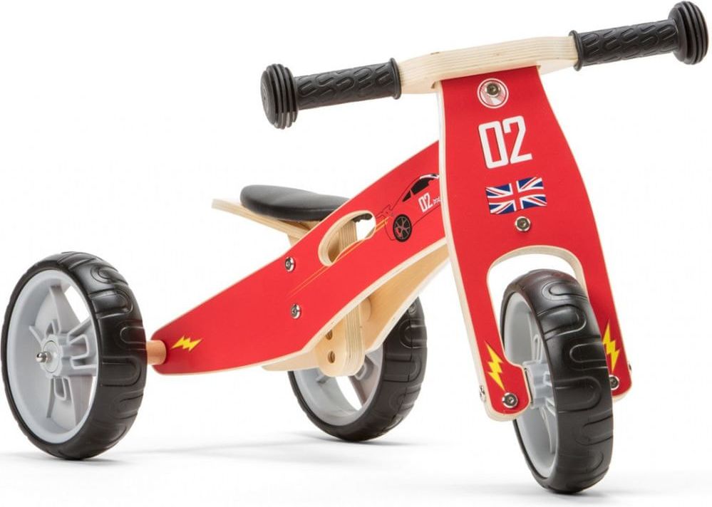 Nicko Dřevěné odrážedlo 2v1 mini - Auta - obrázek 1