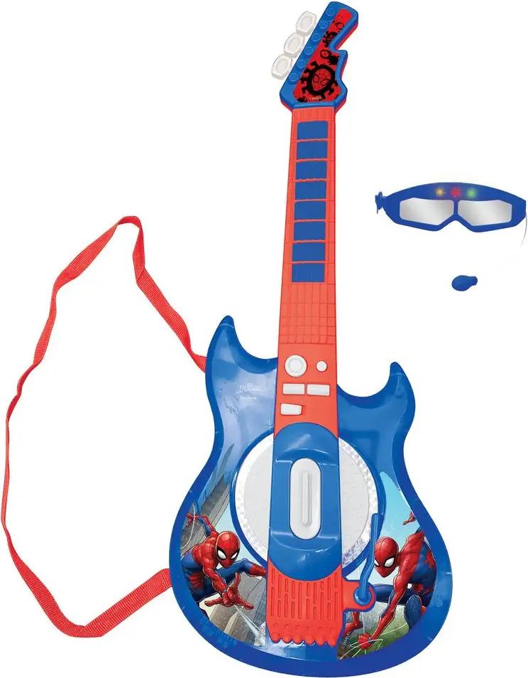 Lexibook Elektronická kytara Spider-Man s brýlemi s mikrofonem - obrázek 1