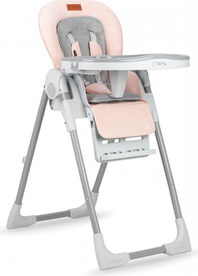 MoMi Jídelní židlička YUMTIS růžová - obrázek 1