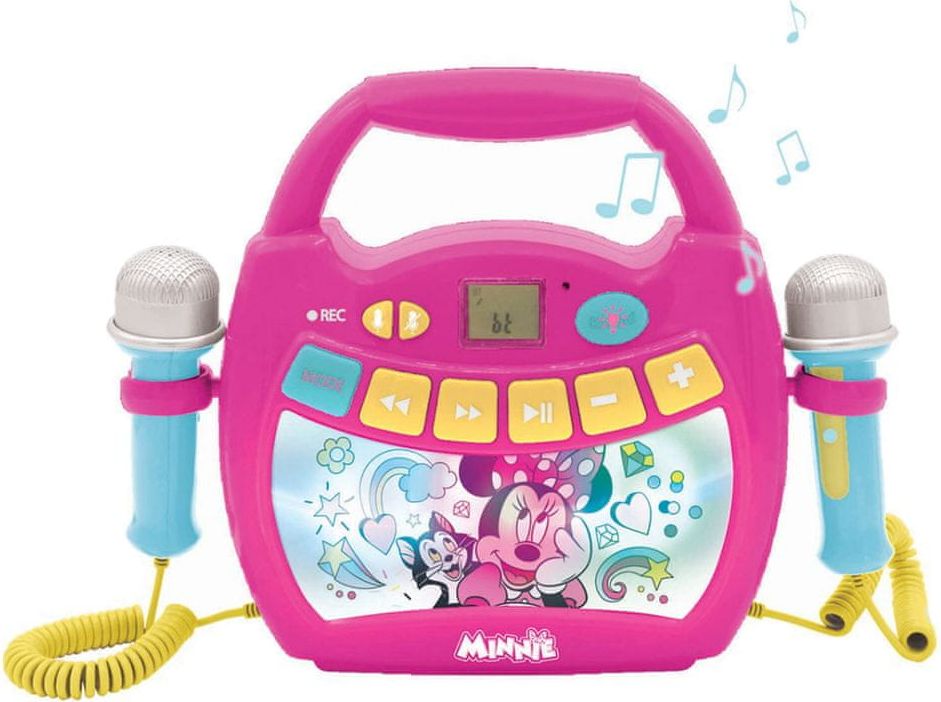 Lexibook Reproduktor karaoke Disney Minnie s mikrofony a osvětlením - obrázek 1