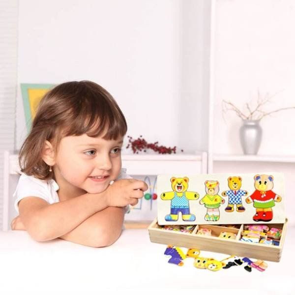 GFT P408 Medvídková dřevěná stavebnice