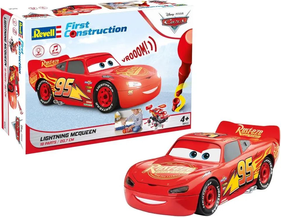 Revell First Construction auto 00920 - Lightning McQueen (světelné a zvukové efekty) (1:20) - obrázek 1