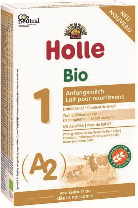 Holle Bio A2 počáteční mléko 1. od první lahvičky 400g x 3ks - obrázek 1