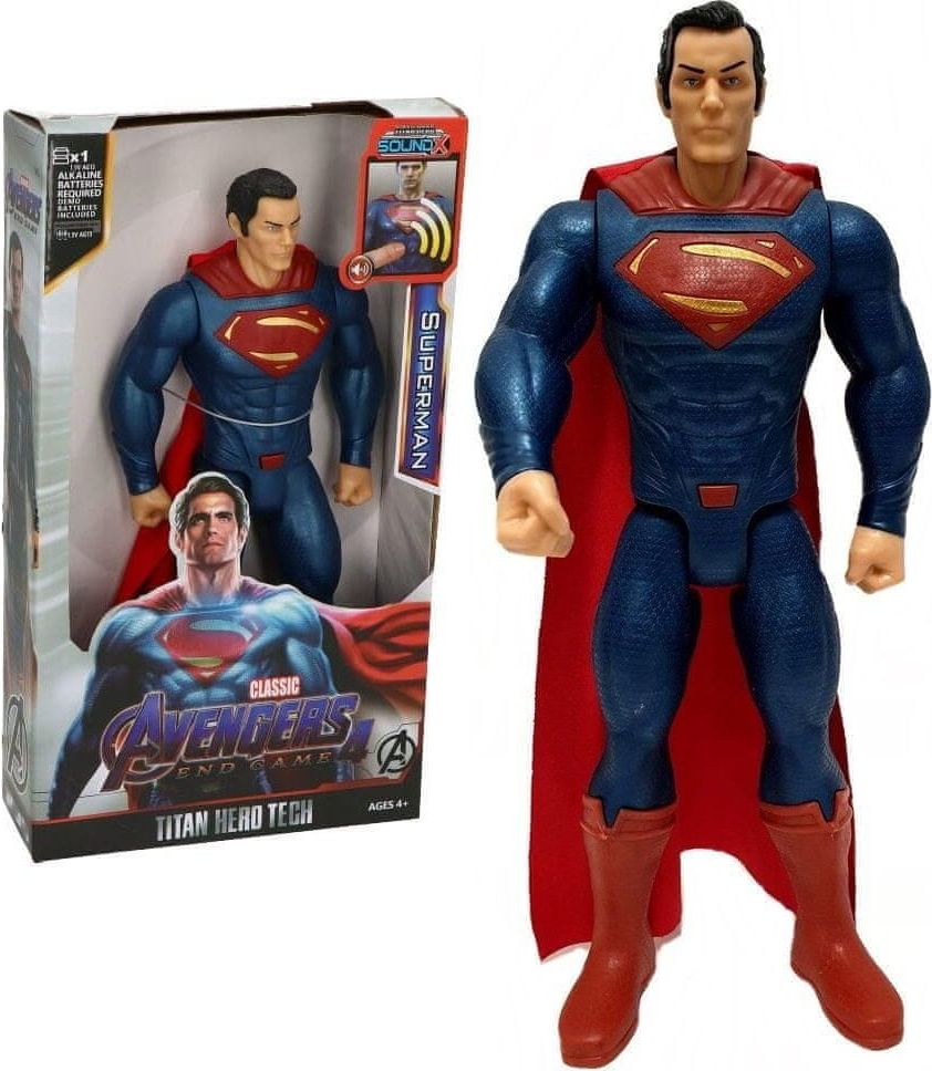 MARVEL superman Avengers Figurka 30 cm - ZVUKY. - obrázek 1