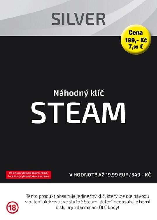 Náhodný klíč Steam Silver (PC) - obrázek 1