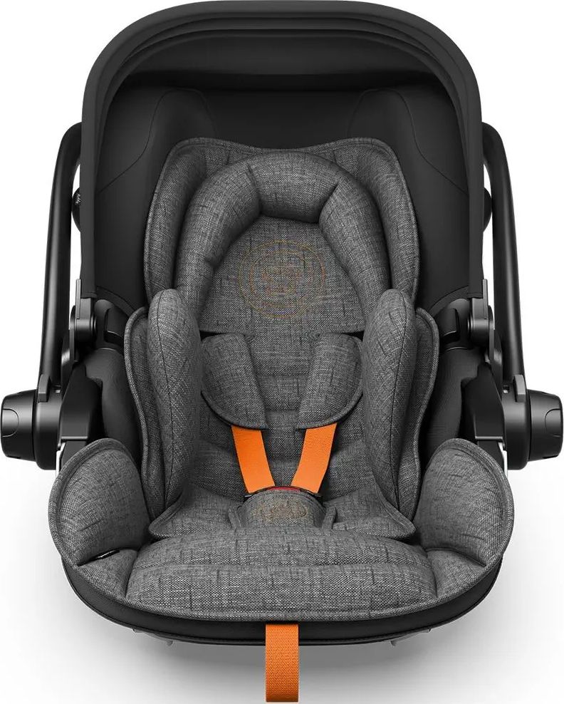 KIDDY Evoluna i-Size 2 2021 Stone Grey Melange - Solar Orange - obrázek 1