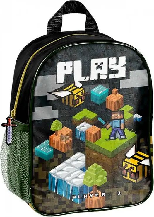 Paso Dětský batoh Minecraft Gaming 28cm zelený - obrázek 1