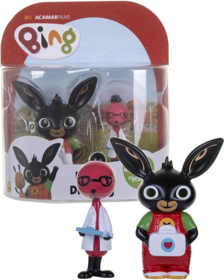 Bing sada 2 figurek králíků Bing a Doktorka Molly. - obrázek 1