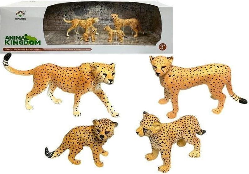 INTEREST vzdělávací figurky geparda 4 kusy Savannah. - obrázek 1