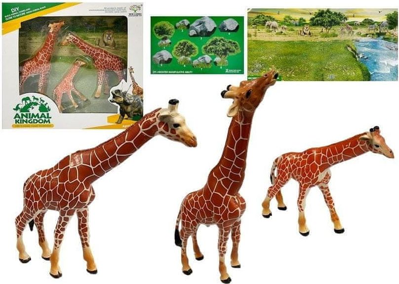 INTEREST sada figurek - žirafy + pozadí. - obrázek 1