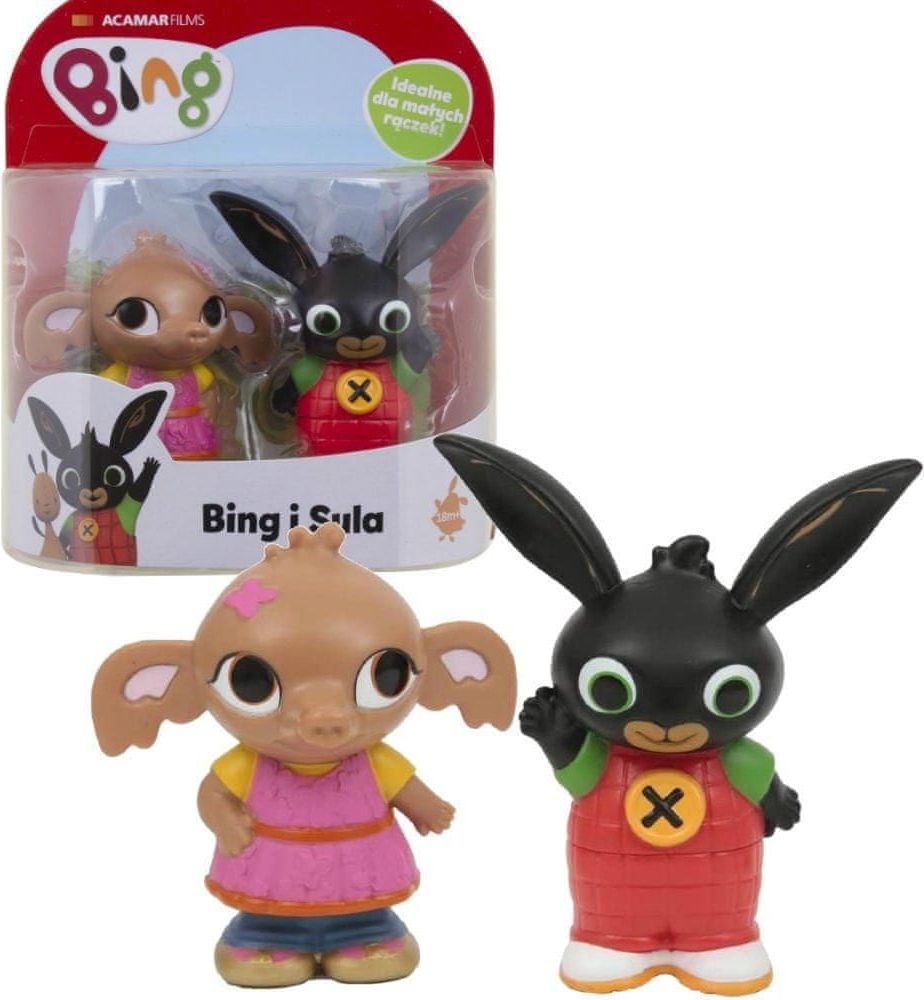 Bing sada 2 figurek králíka Binga a Suly. - obrázek 1