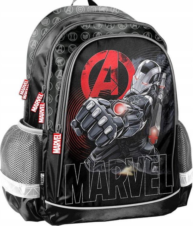 Paso Školní batoh Marvel Avengers Fist ergonomický 38cm černý - obrázek 1