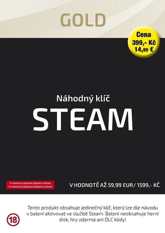 Náhodný klíč Steam Gold (PC) - obrázek 1