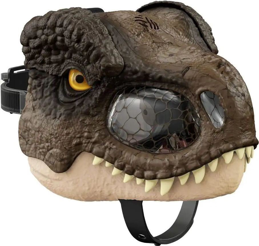 Mattel Jurassic World T-rex maska na obličej se zvuky GWD71 - obrázek 1