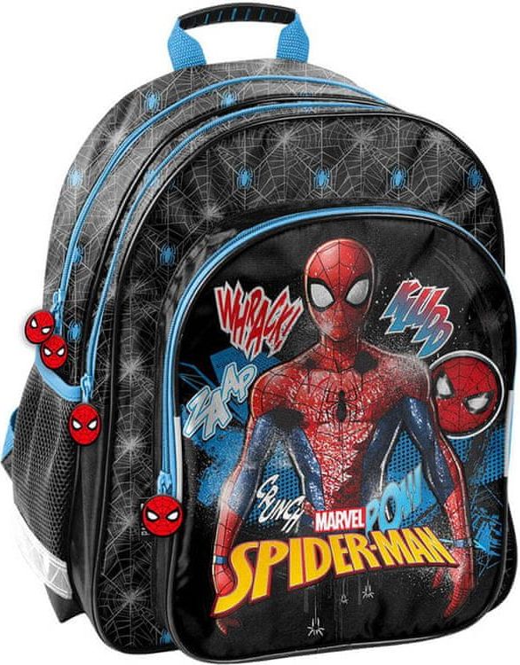Paso Školní batoh Marvel Spiderman ergonomický 38cm černý - obrázek 1