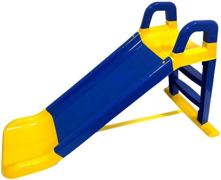 3ToysM Dětská plastová skluzavka modro-žlutá - obrázek 1