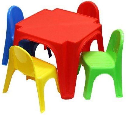 3ToysM Dětský plastový stoleček s židlemi multicolor - obrázek 1