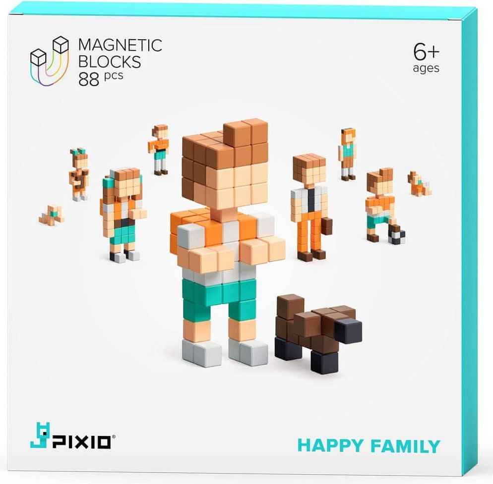 PIXIO Happy Family magnetická stavebnice - obrázek 1