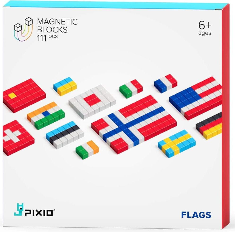 PIXIO Flags magnetická stavebnice - obrázek 1