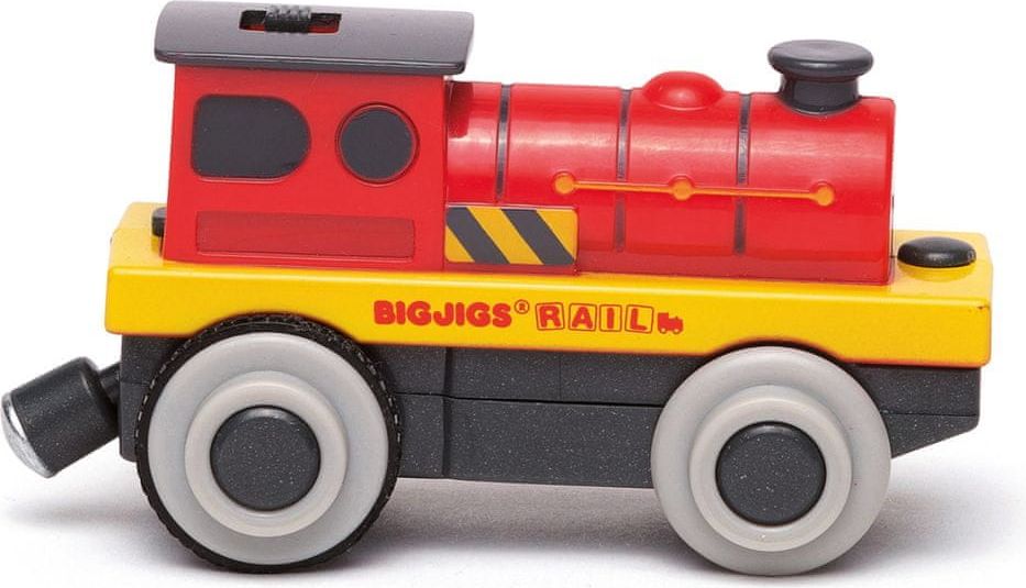 Bigjigs Rail Elektrická lokomotiva Červený silák - obrázek 1