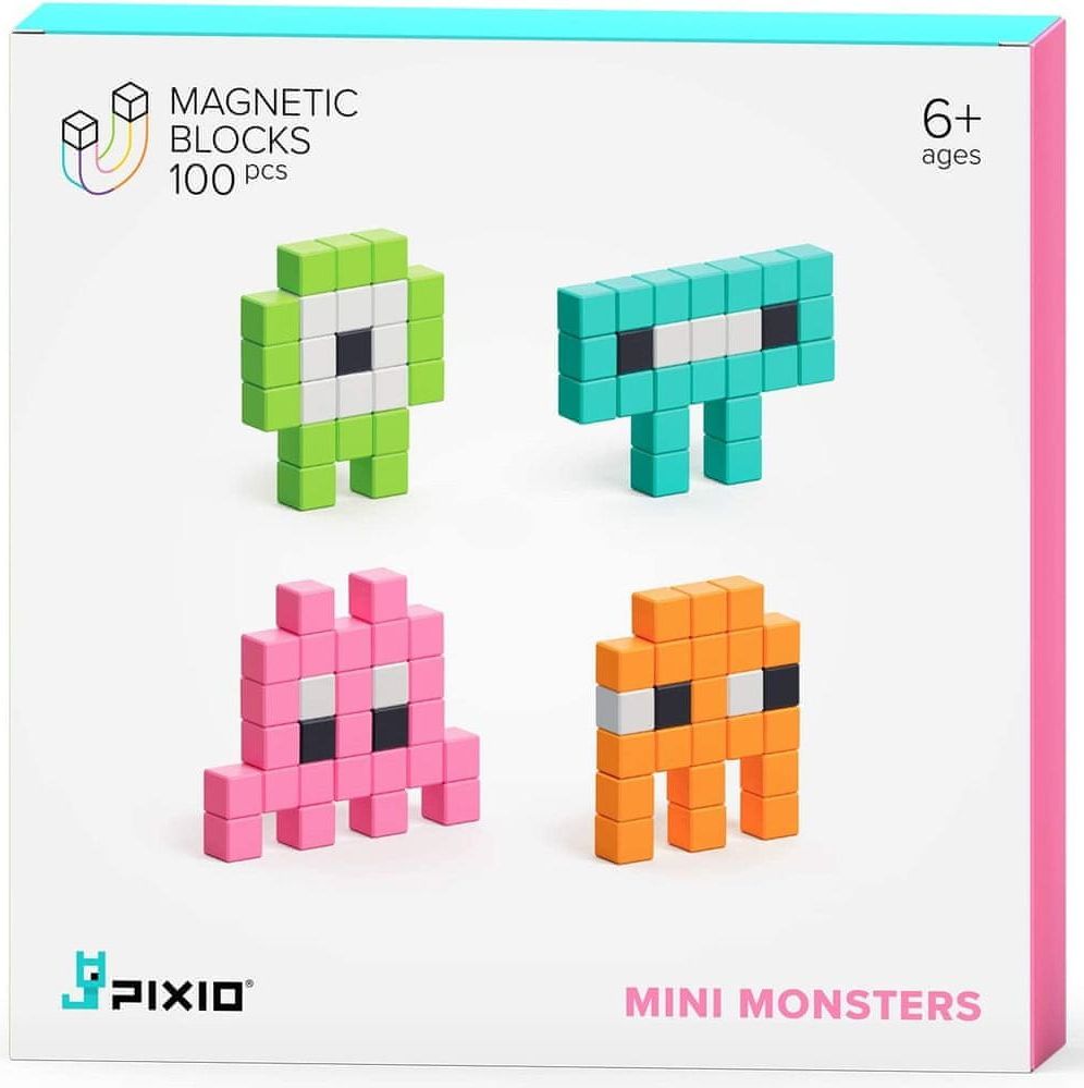 PIXIO Mini Monsters magnetická stavebnice - obrázek 1