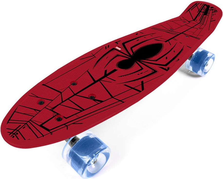 Disney Skateboard plastový max.50kg spiderman červený - obrázek 1