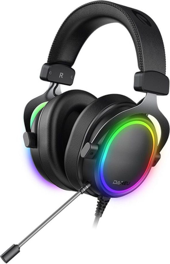 Dareu EH925s PRO RGB herní sluchátka USB 7.1, černé - obrázek 1