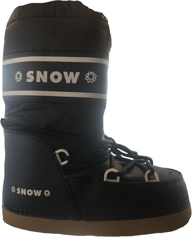 SNOW BOOT dětské zateplené sněhule 24-26 tmavě modrá - obrázek 1