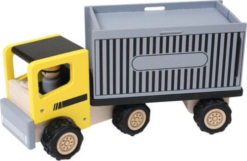 Dřevěné nákladní auto s kontejnerem (33 cm) - obrázek 1