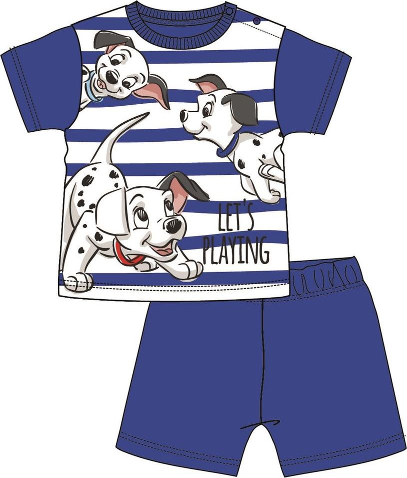 Disney by Arnetta chlapecké pyžamo 101 Dalmatinů 86 modrá - obrázek 1