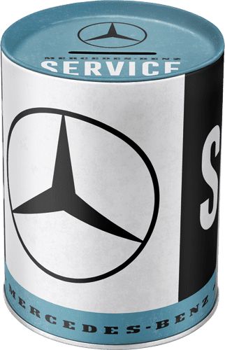 NOSTALGIC-ART Retro Kasička plechová Mercedes-Benz Service - obrázek 1