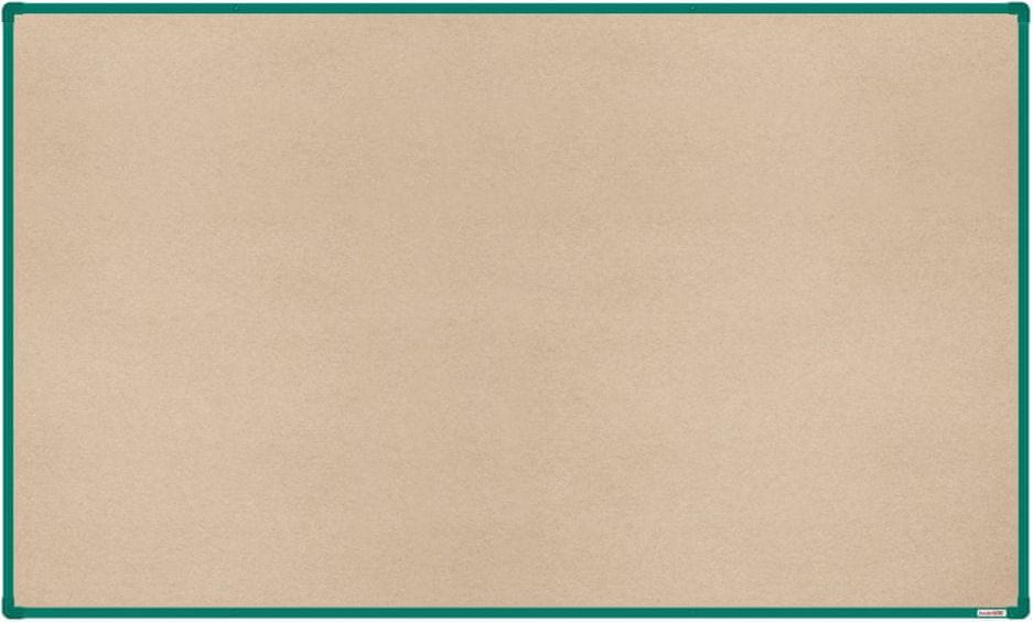 VMS VISION Textilní nástěnka boardOK se zeleným rámem 1200 x 900 - obrázek 1