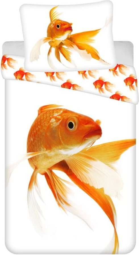 Jerry Fabrics Povlečení fototisk Zlatá rybka 140x200, 70x90 cm - obrázek 1