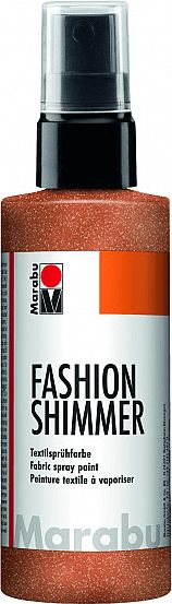 Barva na textil ve spreji Fashion-Shimmer Spray 100ml Měděná - obrázek 1