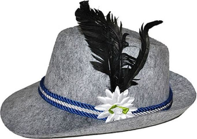 funny fashion Německý klobouk šedý - obrázek 1