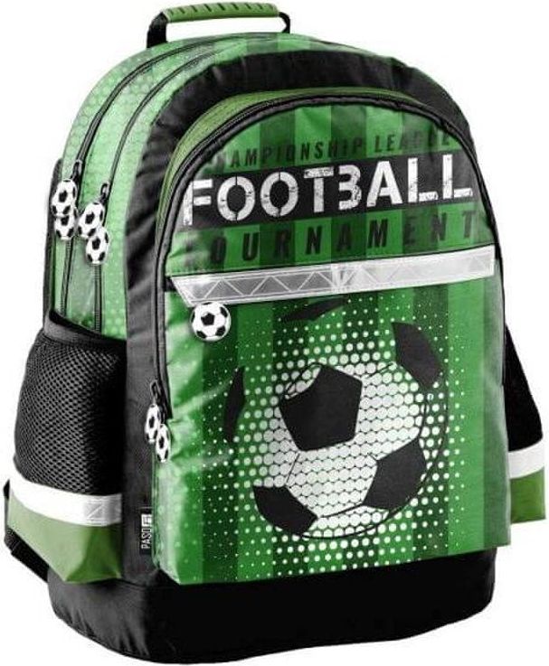 Paso Školní batoh brašna Fotbal zelený - obrázek 1