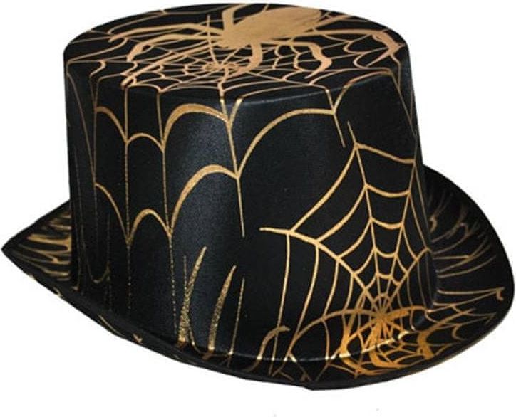 funny fashion Klobouk cylindr Halloween - s pavouky - obrázek 1