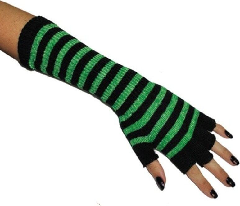 funny fashion Návleky na ruce - rukavice zelené - obrázek 1