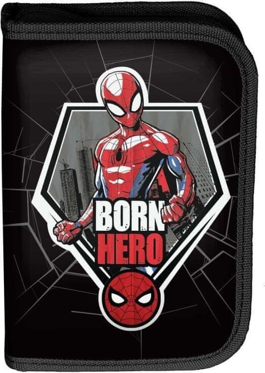 Paso Školní pouzdro penál Spiderman Born Hero - s chlopněmi a vybavením - obrázek 1