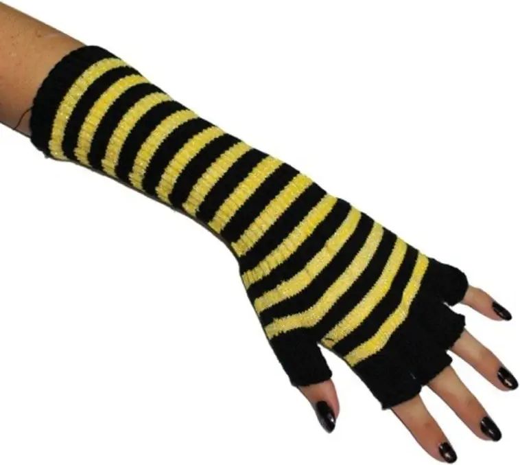 funny fashion Návleky na ruce - rukavice - žluté - obrázek 1