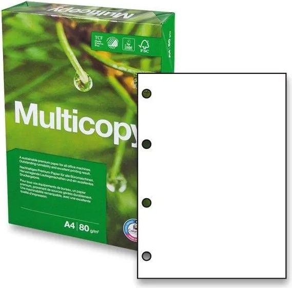 Multicopy Xerografický papír Multicopy - A4 80g / 4 otvory - obrázek 1
