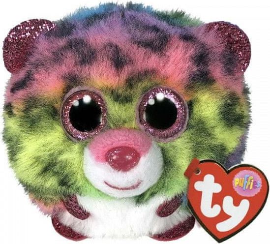 TY Puffies DOTTY - vícebarevný leopard 10 cm - obrázek 1