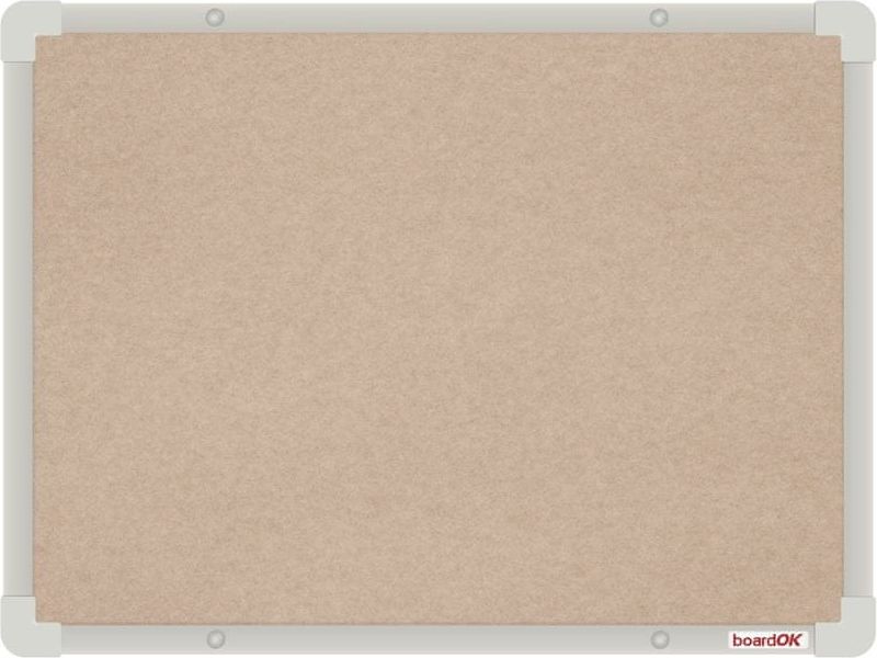 VMS VISION, s.r.o. Textilní nástěnka boardOK se stříbrným rámem 600 x 450 - obrázek 1