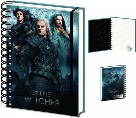 CurePink Blok s kroužkovou vazbou Netflix The Witcher Zaklínač Connected By Fate A5 21 x 14,8 cm SR73545 - obrázek 1